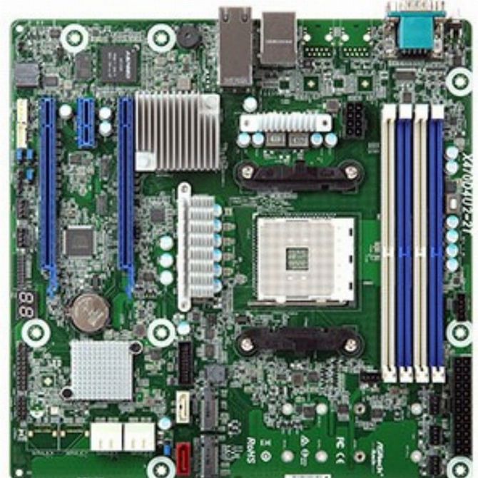 Osnovna plošča ASRock RACK X470D4U2-2T, 10 Gbit, IPMI, mATX, AM4, AMD