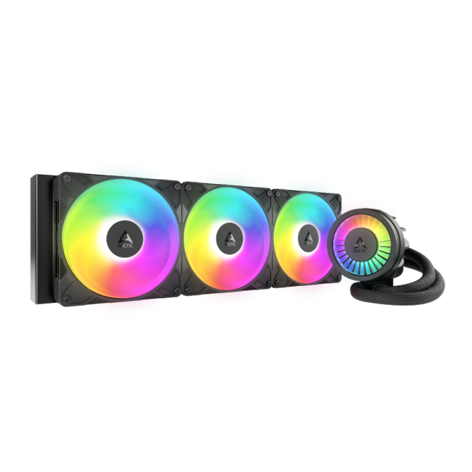 Vodno hlajenje ARCTIC LIQUID FREEZER III PRO 420mm A-RGB vodno hlajenje za INTEL/AMD procesorje (črn)