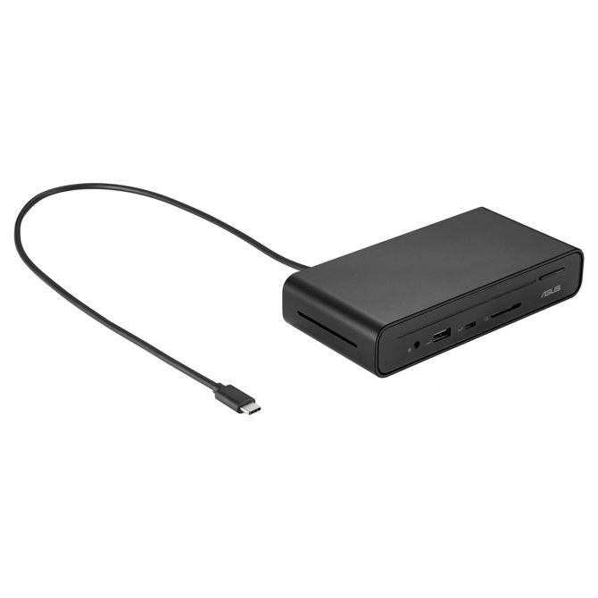 Docking postaja za prenosnike Asus DC300 USB-C, 3x zaslon, 90 W napajanje, HDMI/DP, Ethernet, čitalnik kartic