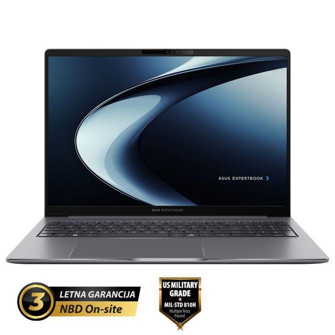 Prenosnik Asus ExpertBook P3 P3605CVA-WB53D0 i5-13420H/16GB/SSD 1TB NVMe/40,6 cm (16) FHD+ 300niti/BrezOS, siva (90NX08C1-M005K0)