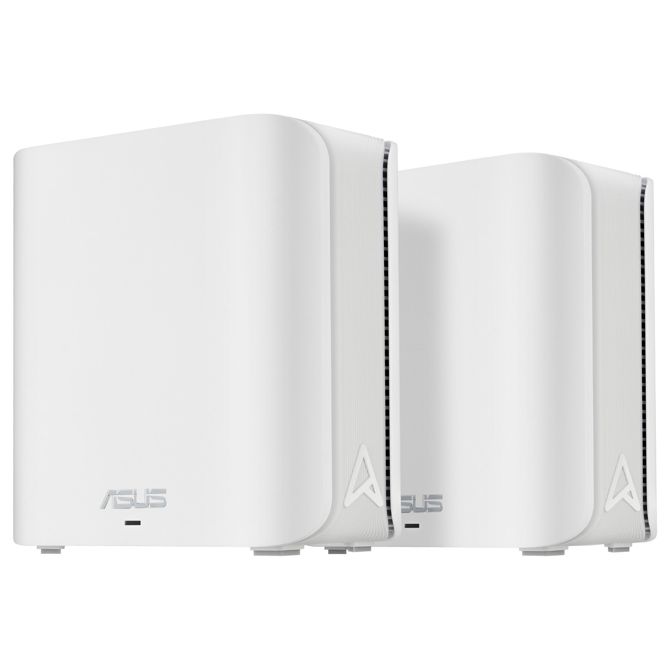 ASUS ZenWiFi BD4 WiFi 7 Mesh sistem, 2 kosa, bela, WLAN BE3600, dvopasovni, 2x 2,5G WAN/LAN (na enoto), pokritost do 455 m²