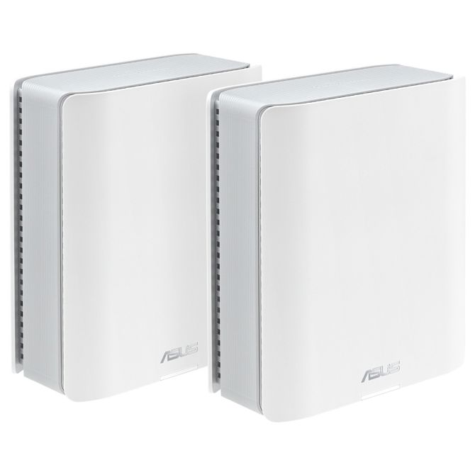 ASUS ZenWiFi BT8 WiFi 7 Mesh sistem, 2 omrežna omrežja, WLAN BE14000, tripasovni, 2x 2,5 GbE + 2x 1 GbE, pokritost do 550 m²