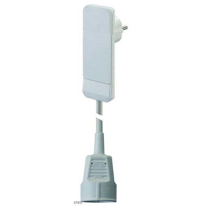 Bachmann 933.006 tok podaljšek  16 A bela 1.50 m H05VV-F 3G 1,5 mm²