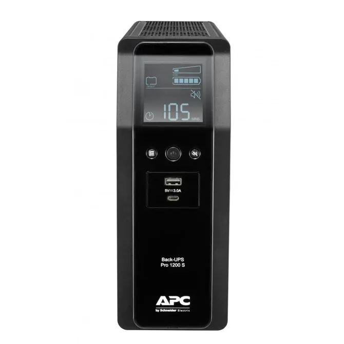 Back UPS Pro BR 1200VA, Sinewave,8 Outlets, AVR, LCD interface