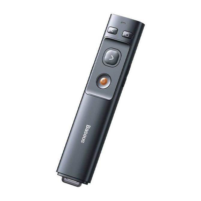 Daljinski upravljalnik za predstavitve, z laserskim kazalcem Baseus Orange Dot Multifunctionale, siva