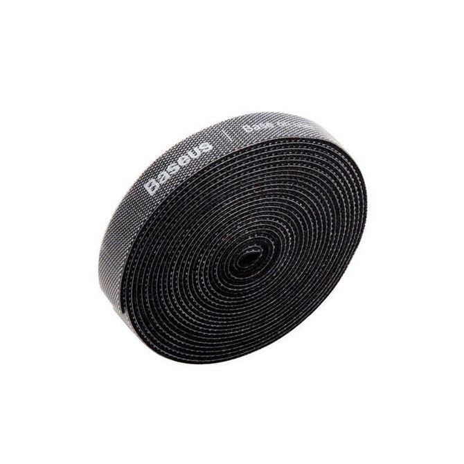 Baseus Rainbow Circle Velcro trakovi 3 m črne barve