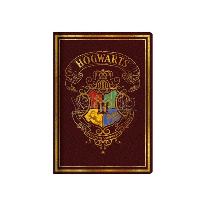 BLUE SKY HARRY POTTER A5 CASEBOUND BELEŽKA - RDEČA - COLOURFUL CREST