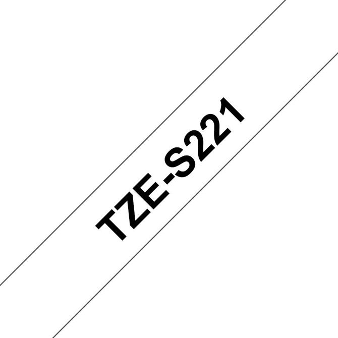 Brother TZeS221 - TZ - 8 m - 1 kos - blister pakiranje - 9 mm