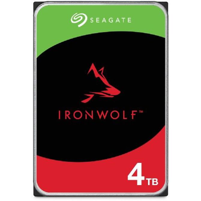 Vgradni HDD SEAGATE 4TB IronWolf 5400rpm 6Gb/s SATA 256MB predpomnilnika 3,5-palčni 24x7 CMR za NAS in RAID sisteme v omari