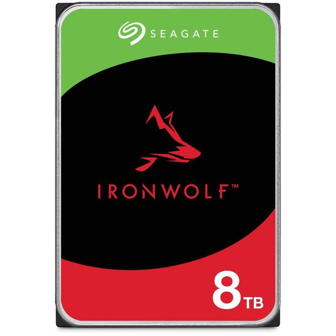 Vgradni HDD SEAGATE 8TB IronWolf 7200rpm 6Gb/s SATA 256MB predpomnilnika 89cm 3,5 24x7 CMR za NAS in RAID sisteme v omari 98348042