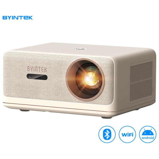 BYINTEK LOVE U14 PRO prenosni LED projektor, Android, WIFI 6, Bluetooth, 1500 ANSI lumnov, STEREO zvočniki, samodejni fokus, deljenje zaslona, max 4K UHD, USB / HDMI / AUX / RJ-45, +daljinec