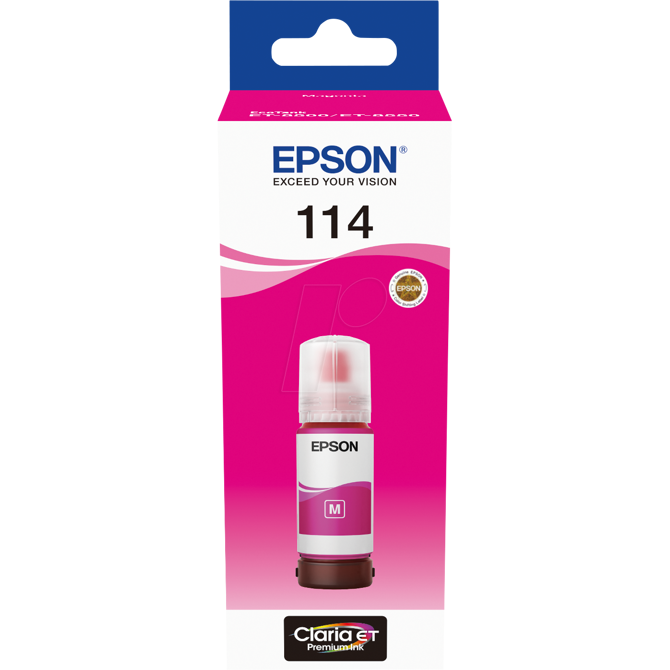 Črnilo Epson magenta 114 EcoTank, C13T07B340
