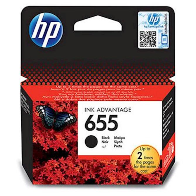 Črno črnilo HP 655 za DeskJet Advantage 3525/4615/5525 550p (CZ109AE)