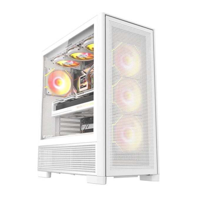 Ohišje za računalnik DarkFlash AIRNOVA (belo) + 3 ventilatorji