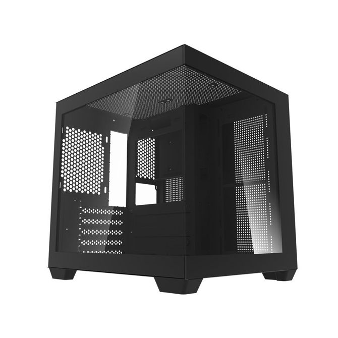 Ohišje za računalnik Darkflash C275P brez ventilatorjev (črno)