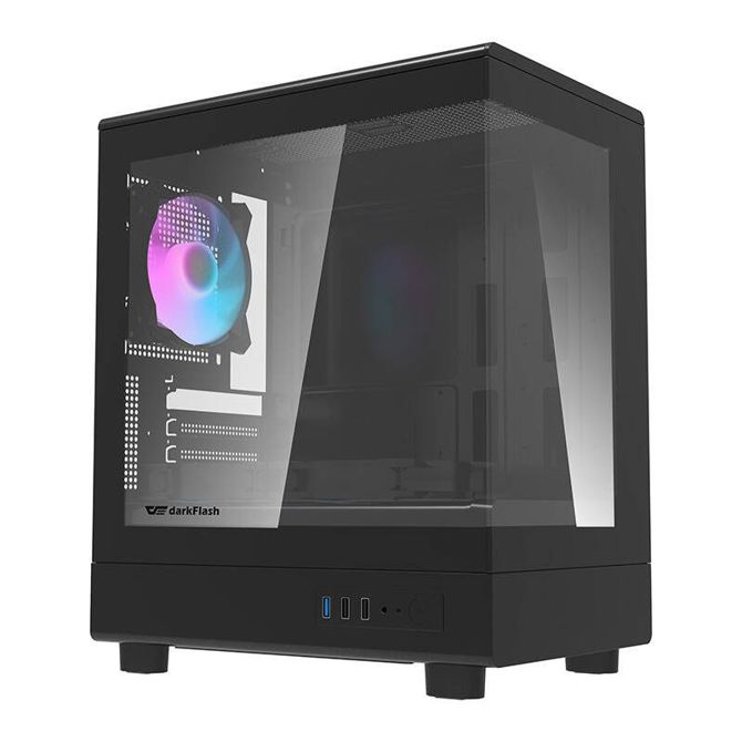 Darkflash DB330M računalniško ohišje + 3 aRGB ventilatorji (črna)
