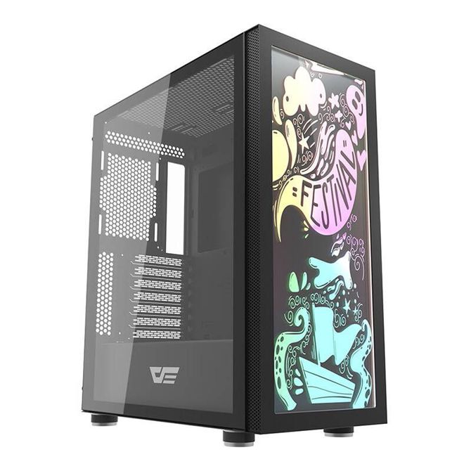 Računalniška torbica Darkflash DK210 Graffiti (črna)