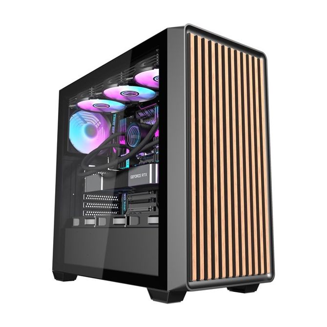 Ohišje računalnika Darkflash DS900WD (črno) + 4 ventilatorji