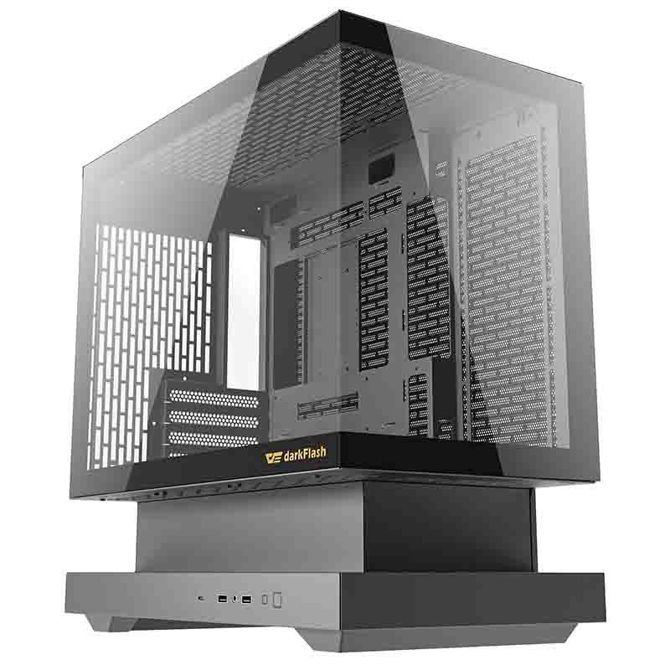 Ohišje računalnika Darkflash F1 (črno) + 6 ARGB ventilatorjev