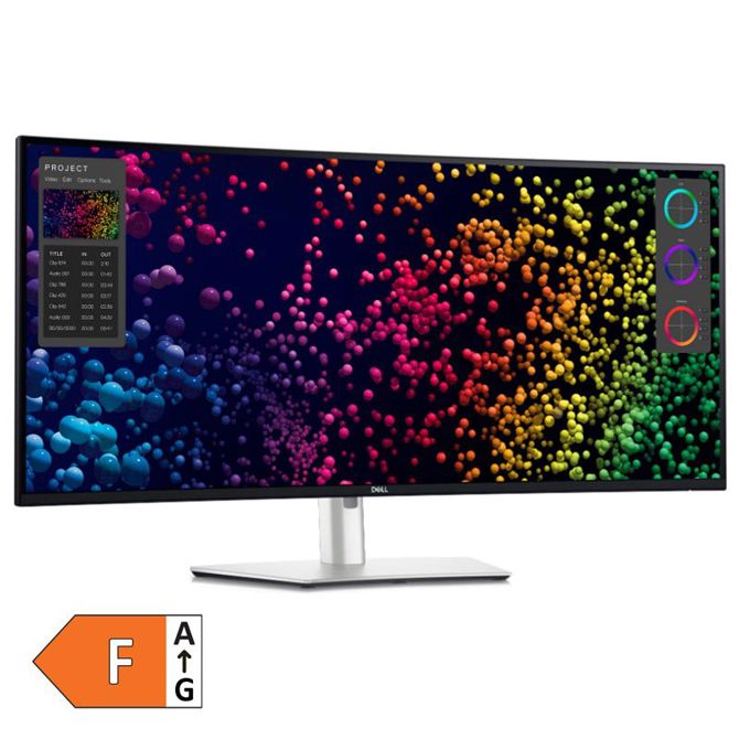 Monitor Dell UltraSharp U4025QW 40 WUHD IPS Black 120Hz ukrivljen, Thunderbolt 4, zvočniki