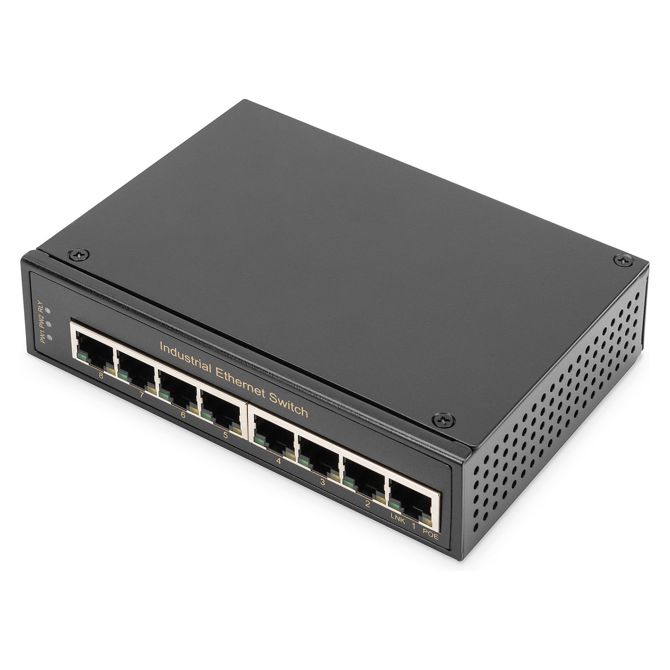 Neupravljano industrijsko stikalo DIGITUS z 8 gigabitnimi vrati 9821170510