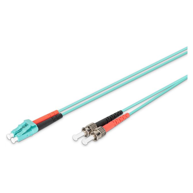 DIGITUS LWL patchkabel LC -> ST 1,00 m večmodni dupleksni OM3