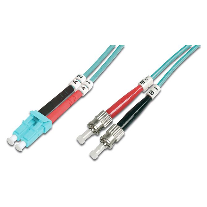 DIGITUS LWL patchkabel LC -> ST 3,00 m večmodni dupleksni OM3