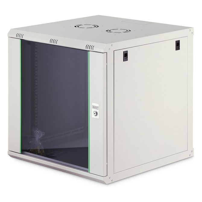 Digitus stensko ohišje 19" 12HE 611x600x600mm, barva siva (RAL 7035)