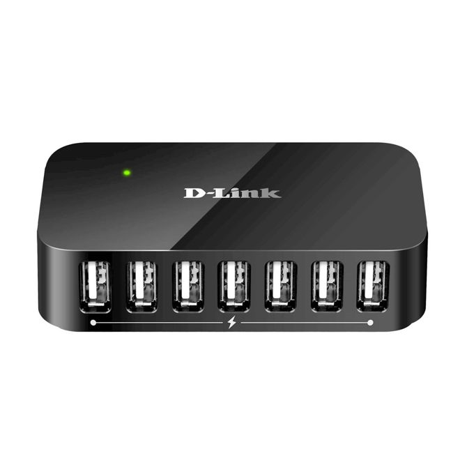 USB-razdelilnik D-LINK DUB-H7/E, 7-portni, USB 2.0 