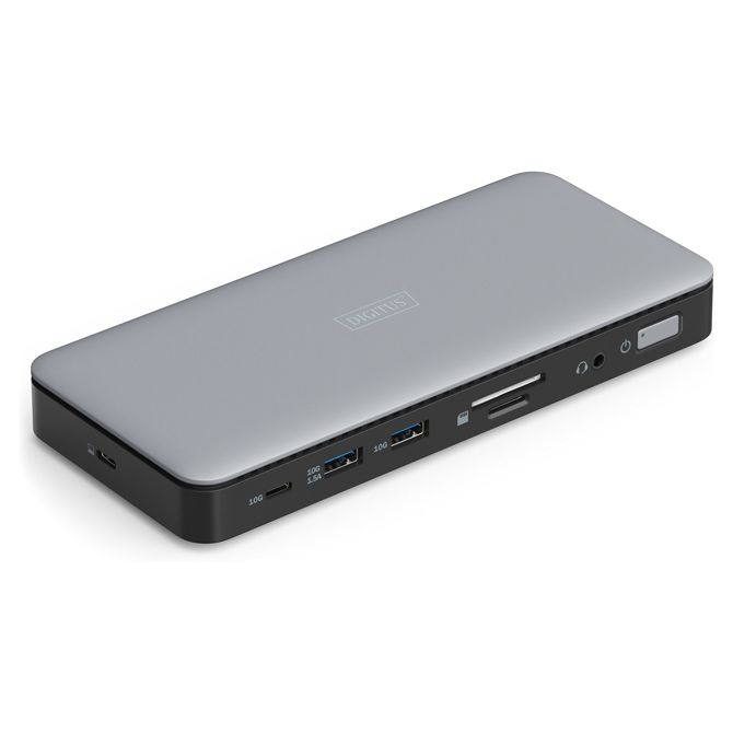 Priklopna postaja USB-C->HDMI, DP, USB A, USB C, RJ45, DC, zvočna siva 9821178093
