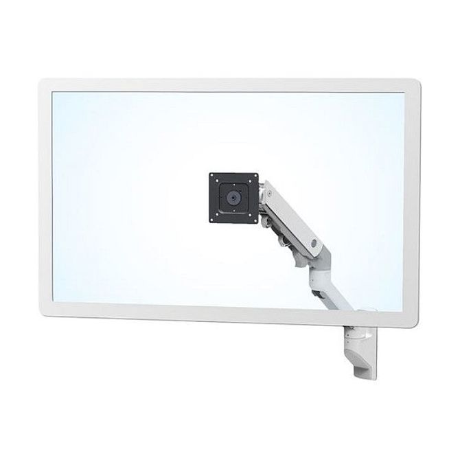 Stenski nosilec za monitor ERGOTRON HX, bel, za monitorje do 106,7 cm (42"), nosilnost 9,1–19,1 kg, višina dviga 29,2 cm, VESA 75x75, 100x100, 200x100, 200x200
