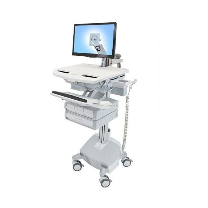 Voziček ERGOTRON StyleView z LCD-roko, pogon LiFe, 4 predali, EU SAU-EU
