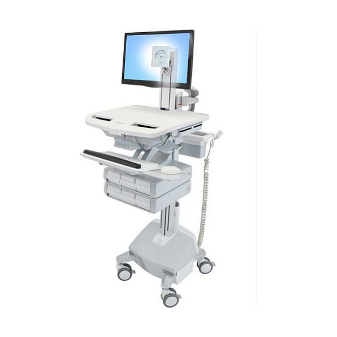 Voziček ERGOTRON StyleView z LCD-zglobom, pogon LiFe, 6 predalov