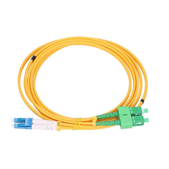 Extralink SC/APC-LC/UPC | Patchcord | Enojni način, obojestransko, G652D, 3 mm, 5 m