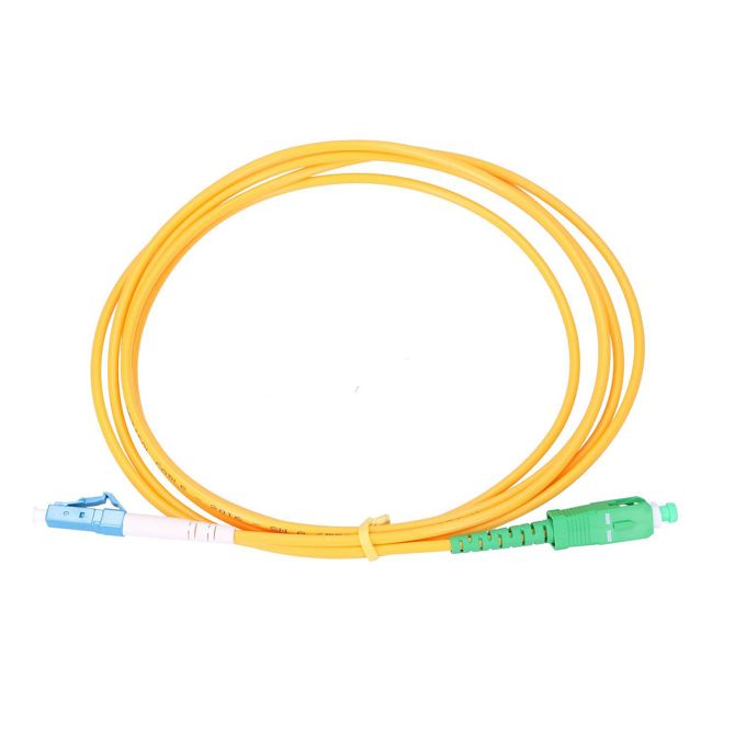 Extralink SC/APC-LC/UPC | Patchcord | Single Mode, Simplex, G652D, 3mm, 0.5m