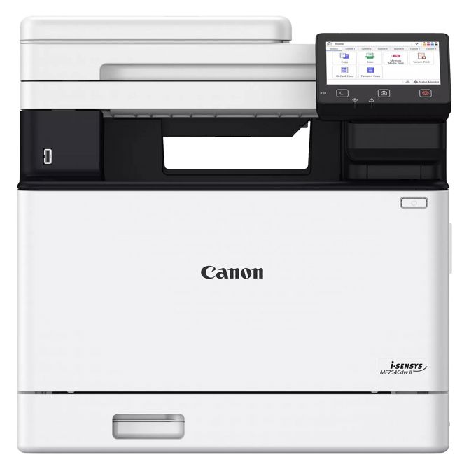 Multifunkcijski brizgalni tiskalnik Canon i-SENSYS MF754Cdw II, barvni laser, Wi-Fi/Ethernet, samodejno obojestransko tiskanje, ADF 50 listov, LCD zaslon