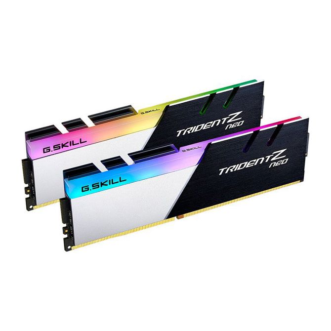 RAM za računalnike G.Skill Trident Z Neo 32 GB (2x16 GB), DDR4, 3200 MHz, CL16, Intel XMP, osvetlitev rdeča/zelena/modra