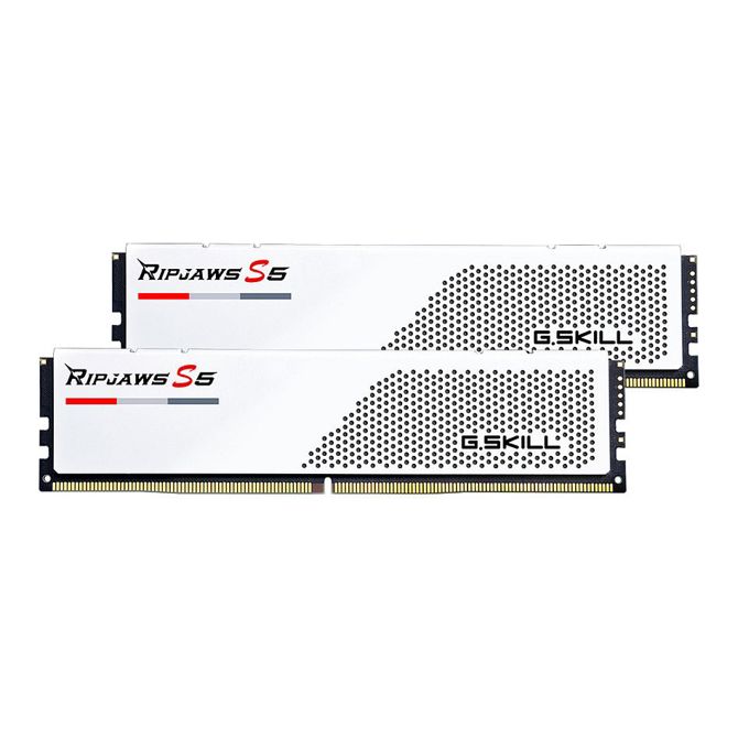 RAM za računalnike G.Skill Ripjaws S5 32GB (2x16GB) DDR5 6000MHz Intel XMP, bela