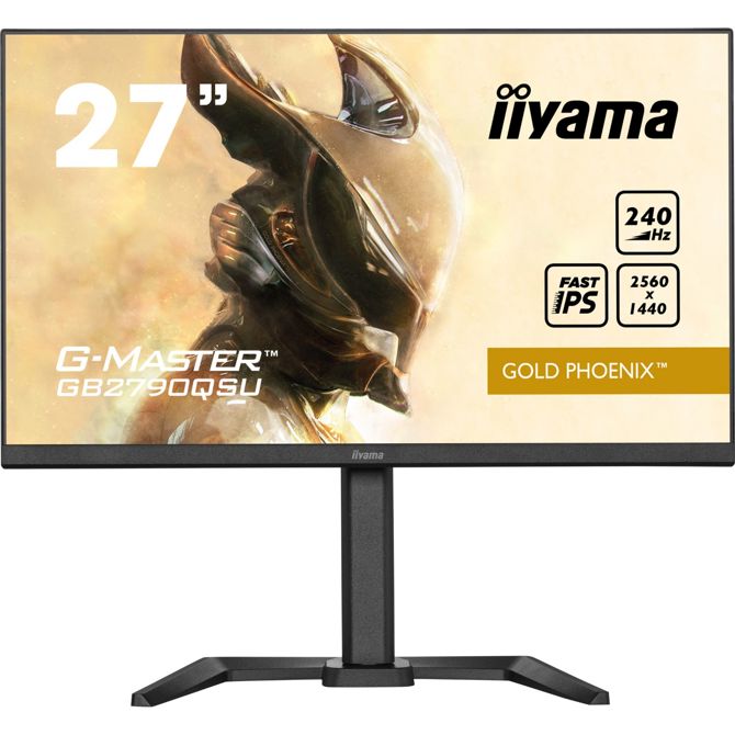 Gaming monitor IIYAMA G-MASTER Gold Phoenix GB2790QSU-B5 68,5cm (27) QHD IPS LCD DP/HDMI/USB FreeSync 0,1ms 240Hz zvočniki. ćrna