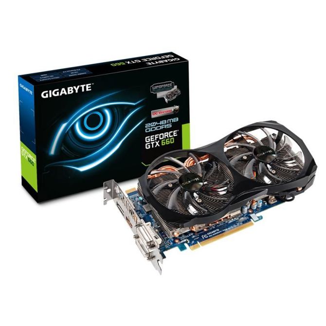 GIGABYTE grafična kartica GTX 660, 2GB GDDR5, PCI-E 3.0 - GV-N660OC-2GD