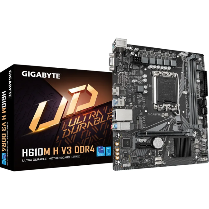 GIGABYTE H610M H V3 DDR4, DDR4, SATA3, HDMI, USB3.2Gen1, LGA1700 mATX