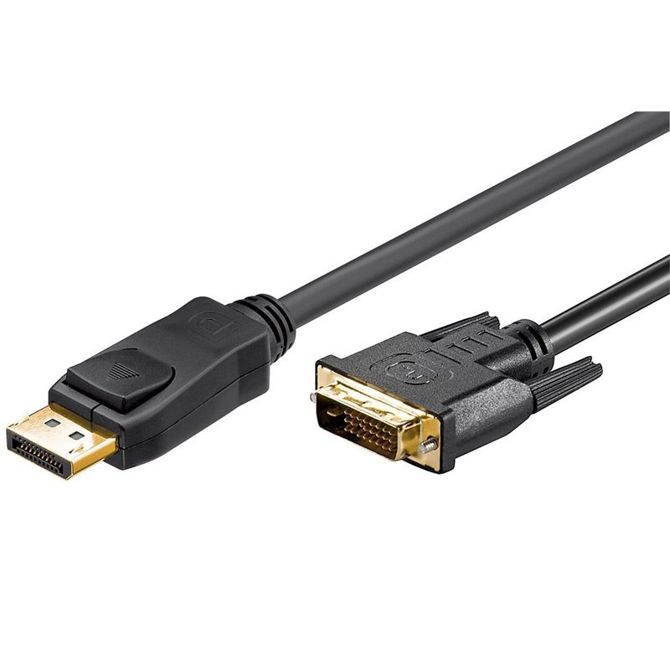 Kabel GOOBAY DisplayPort (M) / DVI-D (M) 24+1 pin pozlačen 2 m