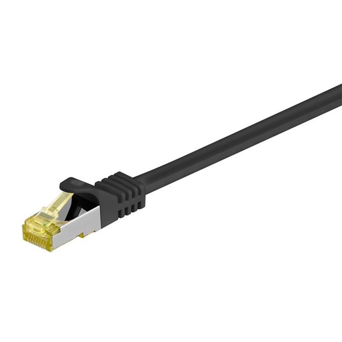 GOOBAY SFTP CAT 6A / S/FTP CAT 7 patch 20m (91662) črn mrežni povezovalni kabel