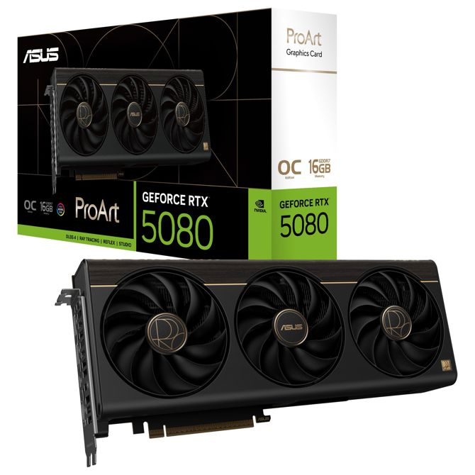 Grafična kartica Asus GeForce RTX 5080 PROART OC (DLSS 4, 3x DisplayPort, 2x HDMI 2.1)