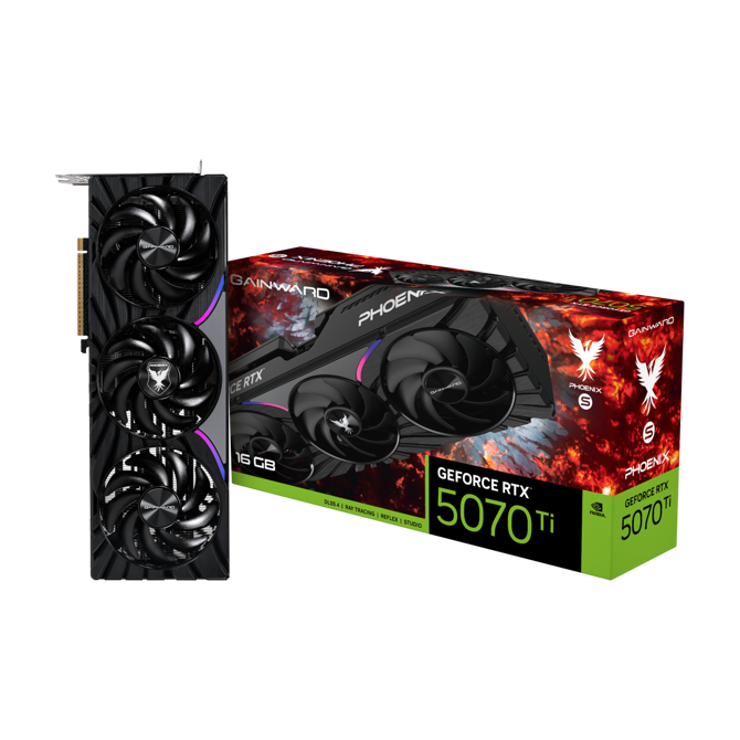 Grafična kartica Gainward GeForce RTX 5070 Ti Phoenix-S (DLSS 4, 3x DisplayPort, 1x HDMI 2.1)