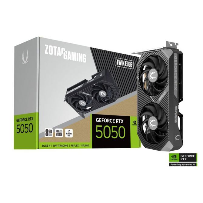 Grafična kartica Zotac GeForce RTX 5050 Twin Edge 8GB (DLSS 4, 3x DisplayPort, 1x HDMI 2.1)