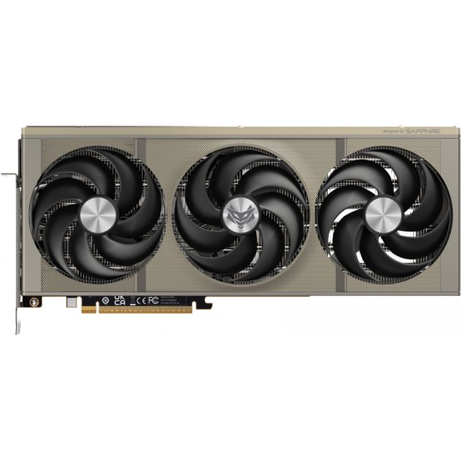 Grafična kartica Sapphire Radeon RX 9070 Nitro+ Gaming OC (siva, RDNA4, GDDR6, 3x DisplayPort, 1x HDMI)