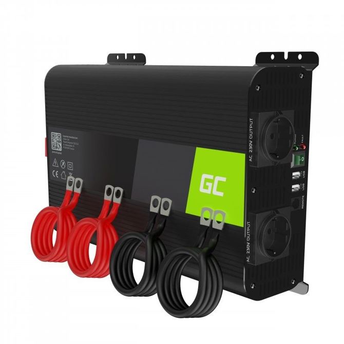 Green Cell avtomobilski pretvornik napetosti Power Inverter PRO 12V > 230V 2000W/4000W