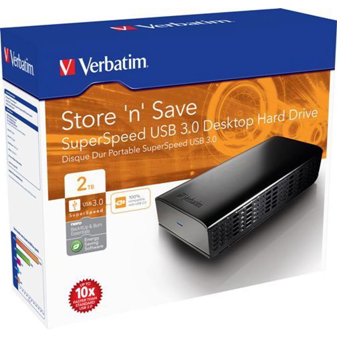 Zunanji prenosni disk Verbatim 2TB ( črn)