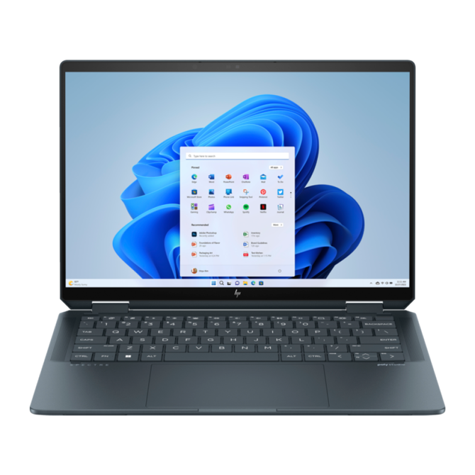 Prenosnik HP Spectre x360 14-eu0000nm Intel Ultra 7-155H/32GB/SSD 2TB NVMe/35,56 cm (14) 2.8K OLED Touch/Win11Home, Slate Blue (9V497EA)